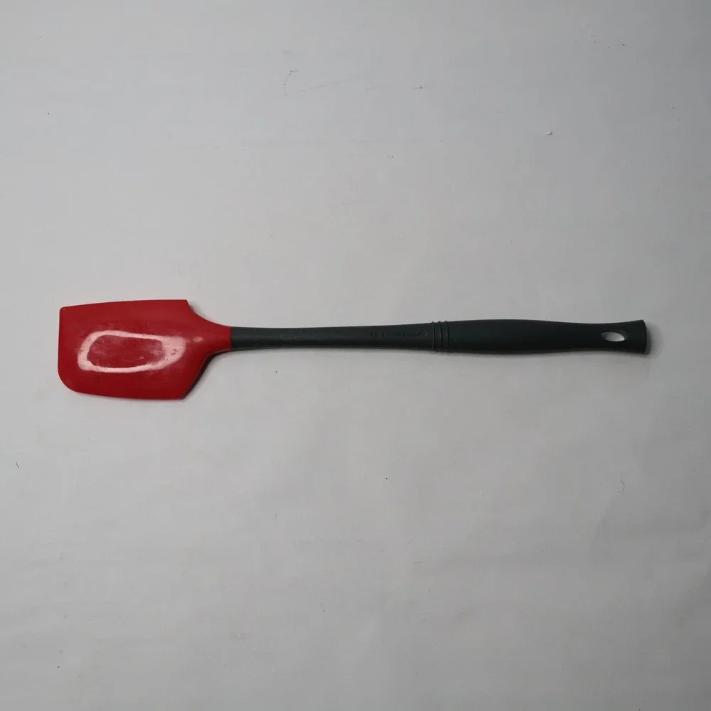 Le Creuset Silicone Spatula Red and Black Heat Resistant Kitchen‎ Utensil 12.5